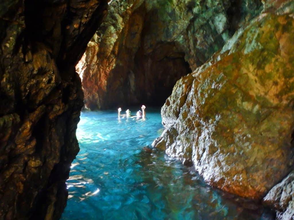 Inside The Caves at Norman Island BVI