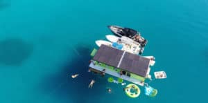Floating taco restaurant, Lime Out Bar, St John USVI